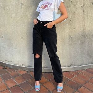 Princes Polly FAIRMOUNT STRAIGHT LEG BLACK DENIM